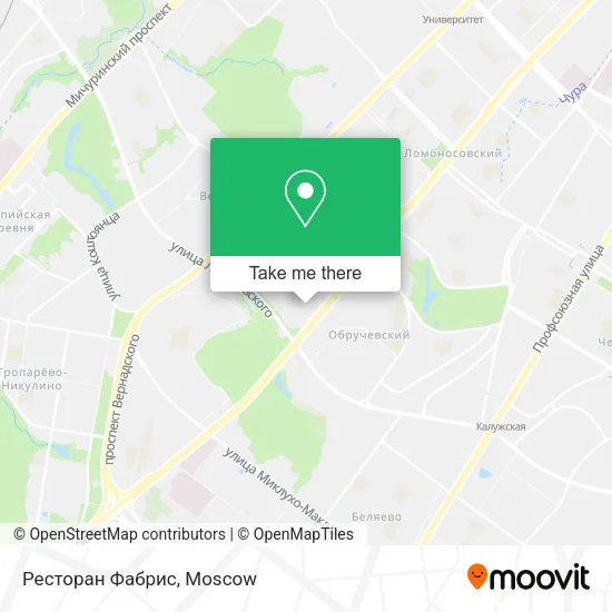 Ресторан Фабрис map
