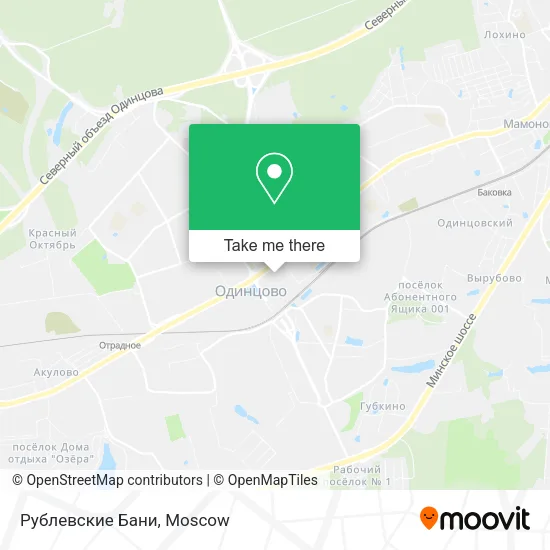 Рублевские Бани map