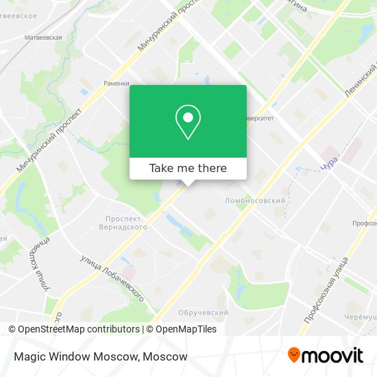 Magic Window Moscow map