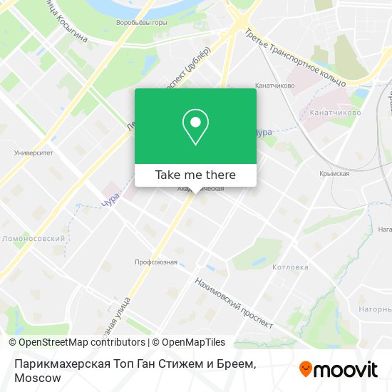 Парикмахерская Топ Ган Стижем и Бреем map