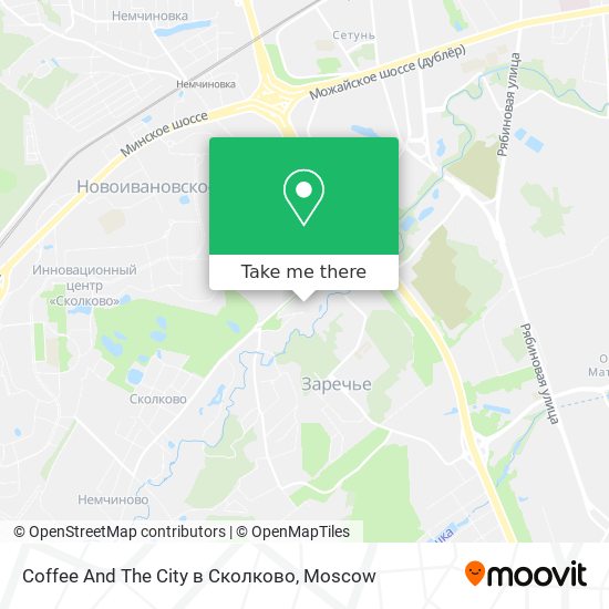 Coffee And The City в Сколково map