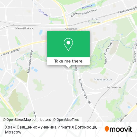 Храм Священномученика Игнатия Богоносца map
