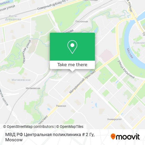 МВД РФ Центральная поликлиника # 2 Гу map