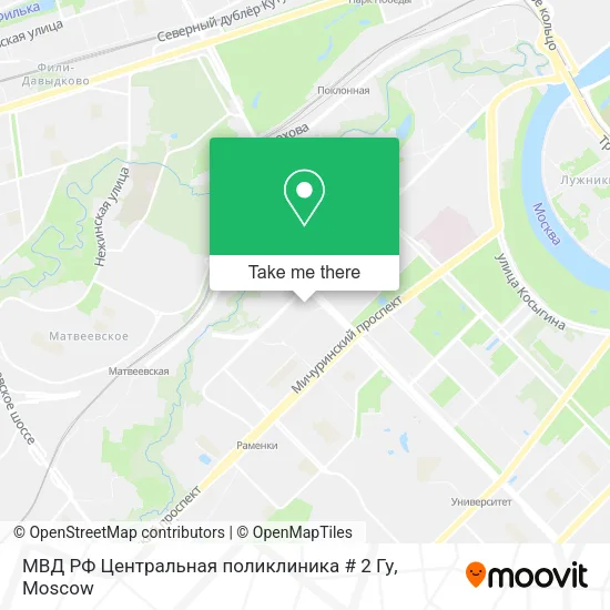 МВД РФ Центральная поликлиника # 2 Гу map