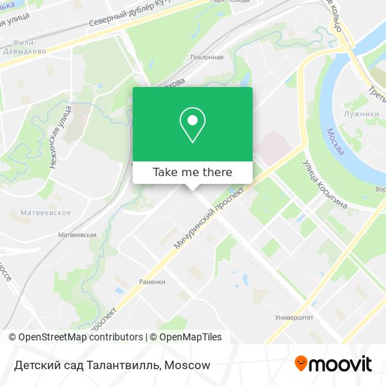 Детский сад Талантвилль map