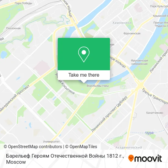 Барельеф Героям Отечественной Войны 1812 г. map