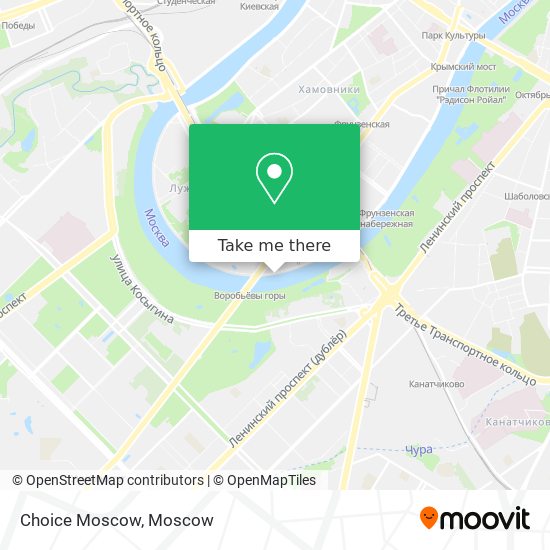 Choice Moscow map