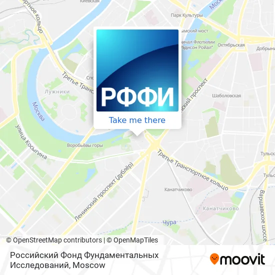 Российский Фонд Фундаментальных Исследований map