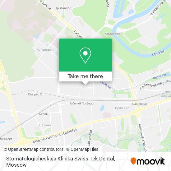 Stomatologicheskaja Klinika Swiss Tek Dental map