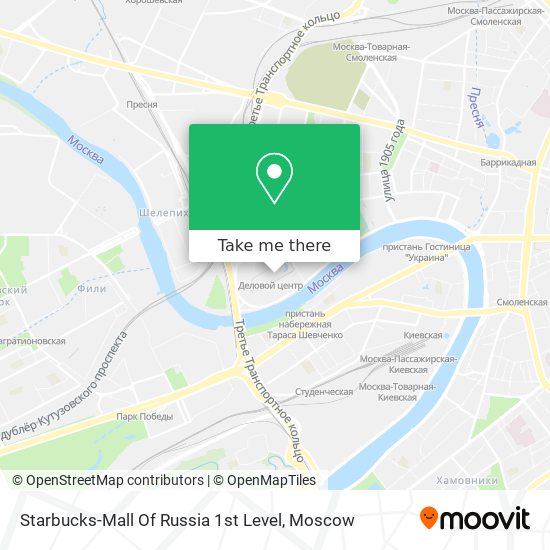 Starbucks-Mall Of Russia 1st Level map