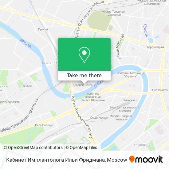 Кабинет Имплантолога Ильи Фридмана map