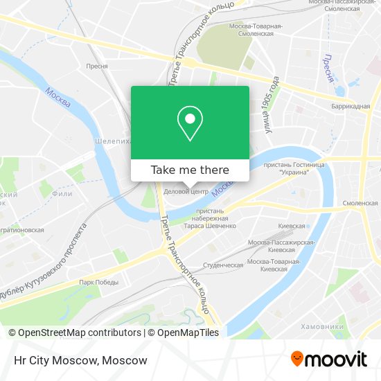 Hr City Moscow map