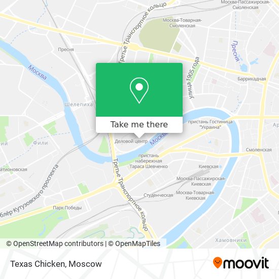 Texas Chicken map