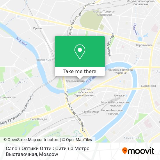 Салон Оптики Оптик Сити на Метро Выставочная map