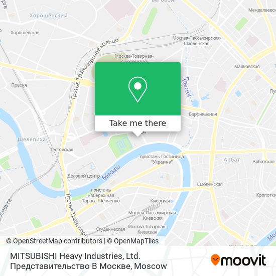 MITSUBISHI Heavy Industries, Ltd. Представительство В Москве map