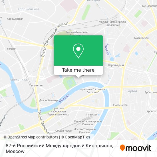 87-й Российский Международный Кинорынок map