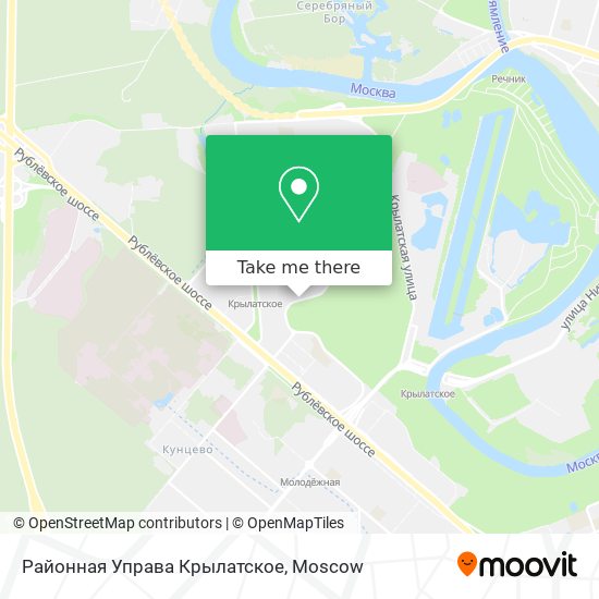 Районная Управа Крылатское map