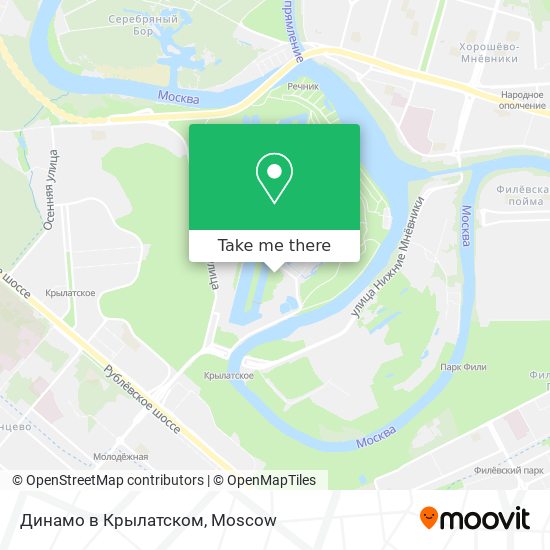 Динамо в Крылатском map
