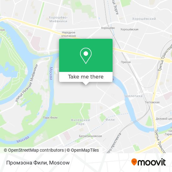 Промзона Фили map