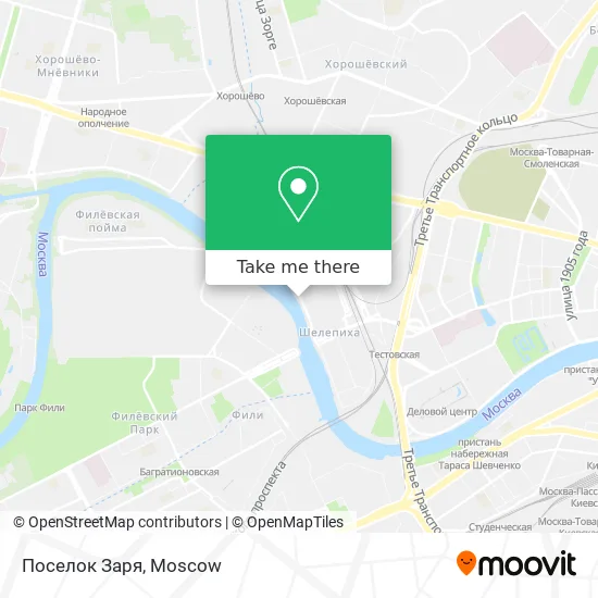 Поселок Заря map