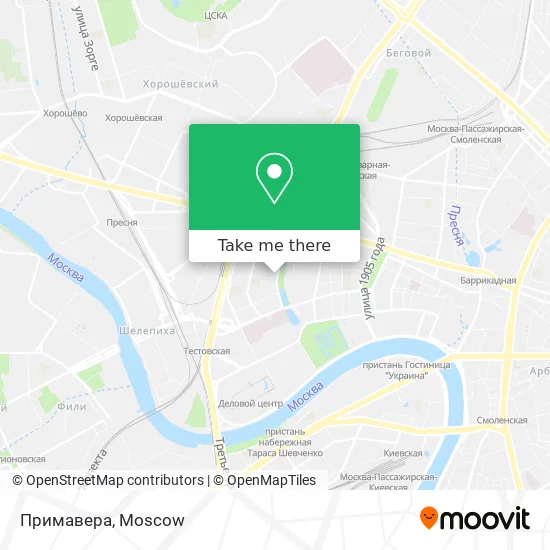 Примавера map
