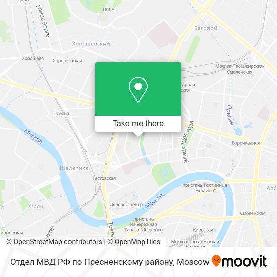 Отдел МВД РФ по Пресненскому району map