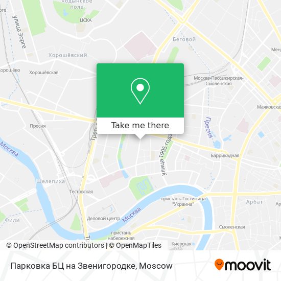 Парковка БЦ на Звенигородке map