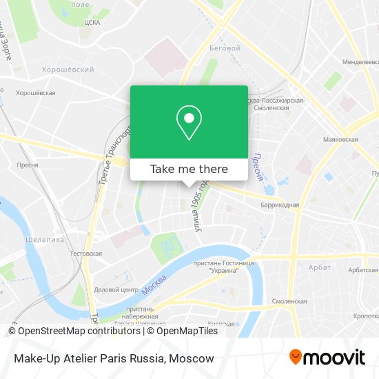 Make-Up Atelier Paris Russia map