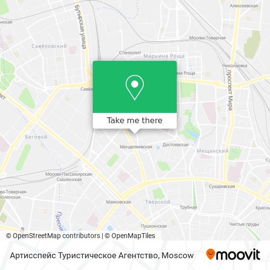 Артисспейс Туристическое Агентство map