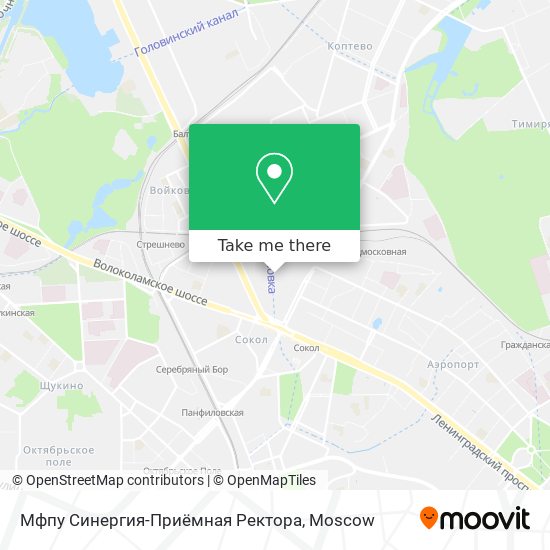 Мфпу Синергия-Приёмная Ректора map