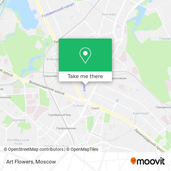 Art Flowers map