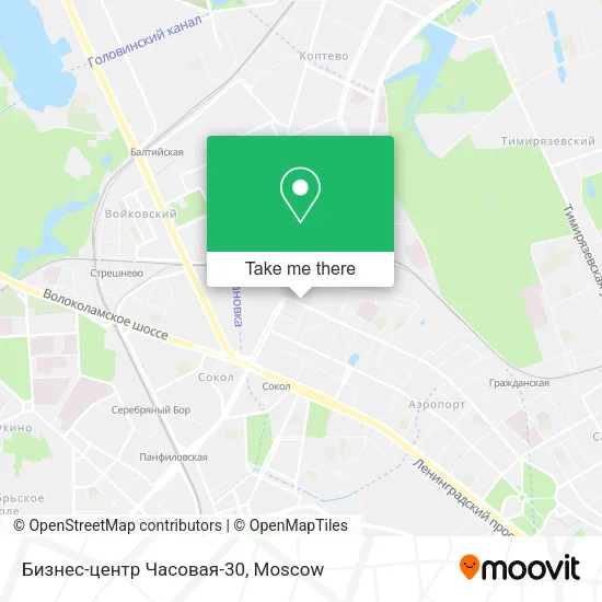 Бизнес-центр Часовая-30 map