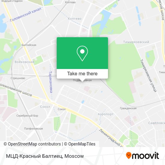 МЦД-Красный Балтиец map