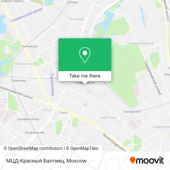 МЦД-Красный Балтиец map