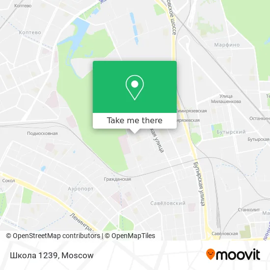Школа 1239 map