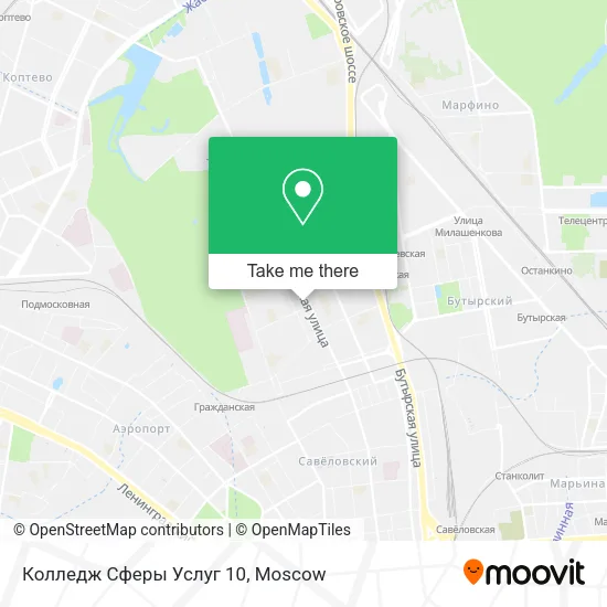 Колледж Сферы Услуг 10 map