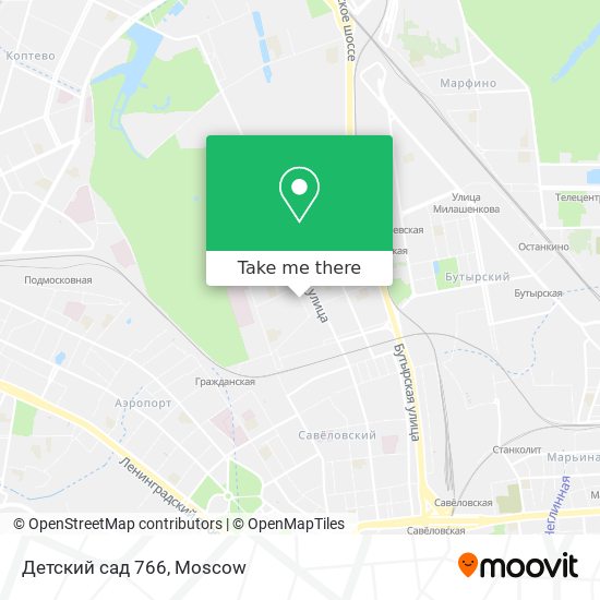 Детский сад 766 map
