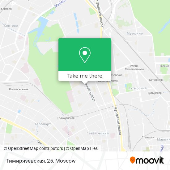 Тимирязевская, 25 map