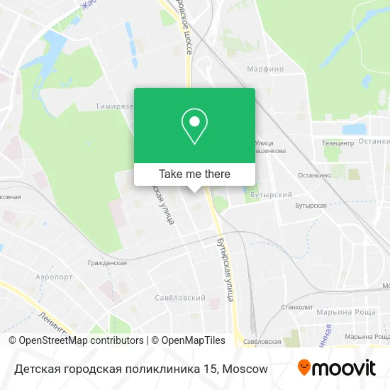 Детская городская поликлиника 15 map
