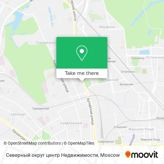 Северный округ центр Недвижимости map