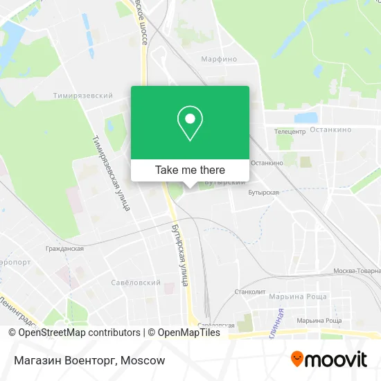 Магазин Военторг map