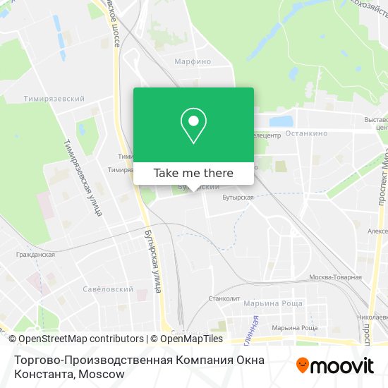 Торгово-Производственная Компания Окна Константа map