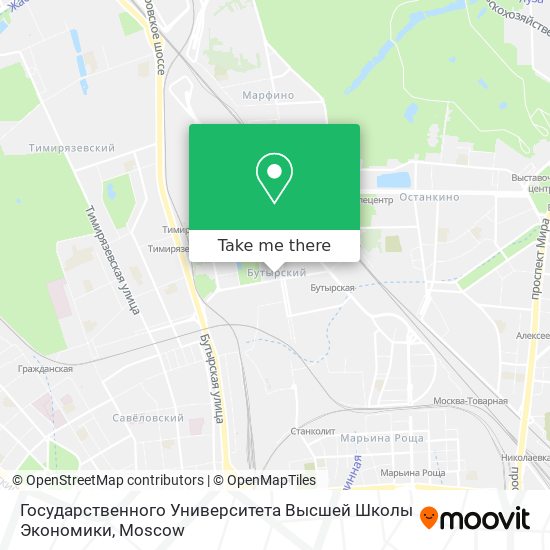 Государственного Университета Высшей Школы Экономики map