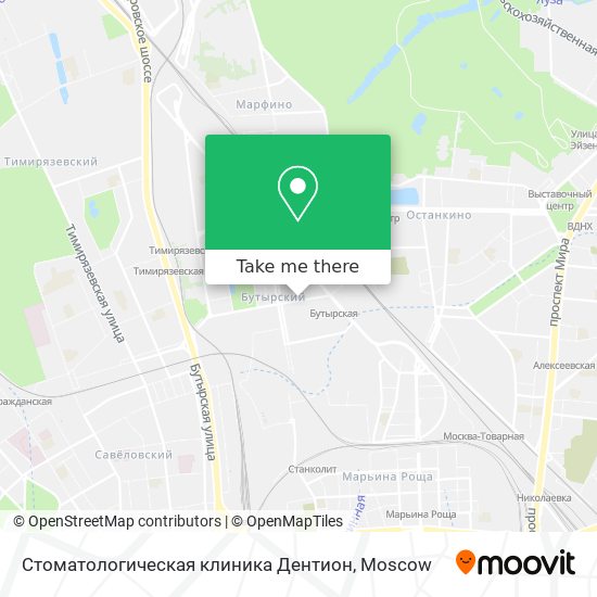 Стоматологическая клиника Дентион map