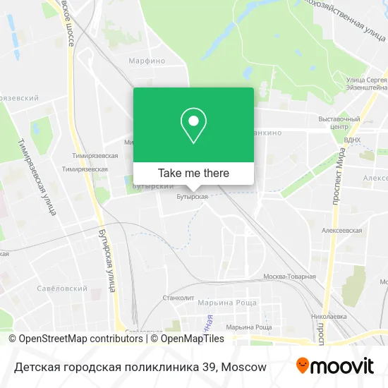 Детская городская поликлиника 39 map