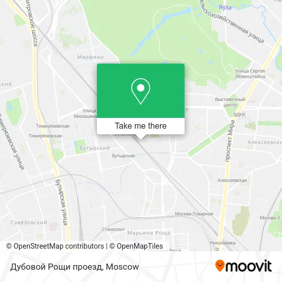 Дубовой Рощи проезд map