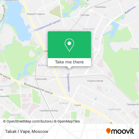 Tabak I Vape map