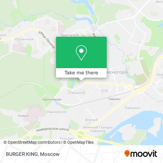 BURGER KING map