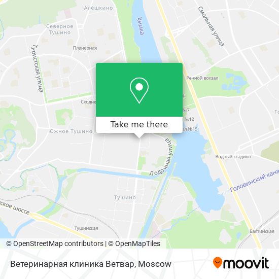 Ветеринарная клиника Ветвар map