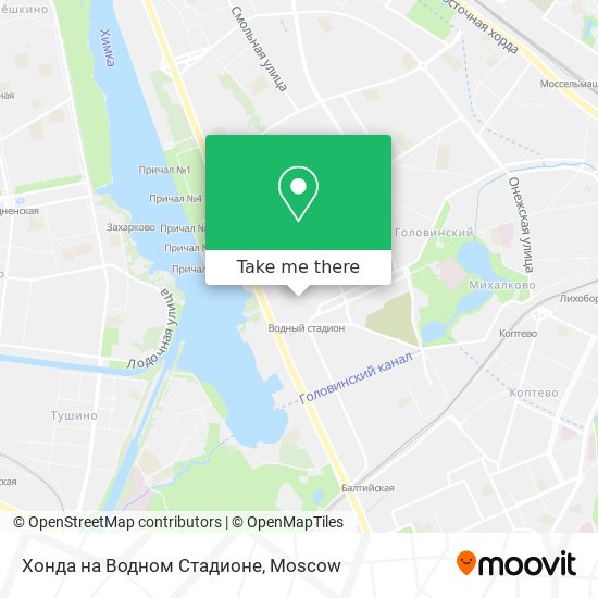 Хонда на Водном Стадионе map